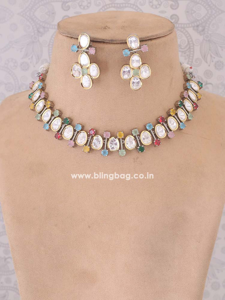 Multicolor Anfisa  Zirconia Jewellery Set