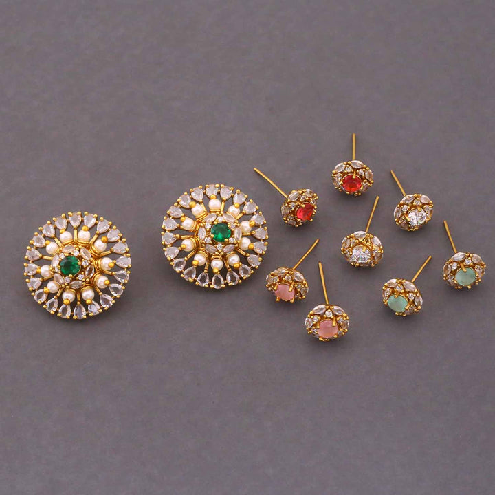 Multicolor Angela Color Changeable Studs