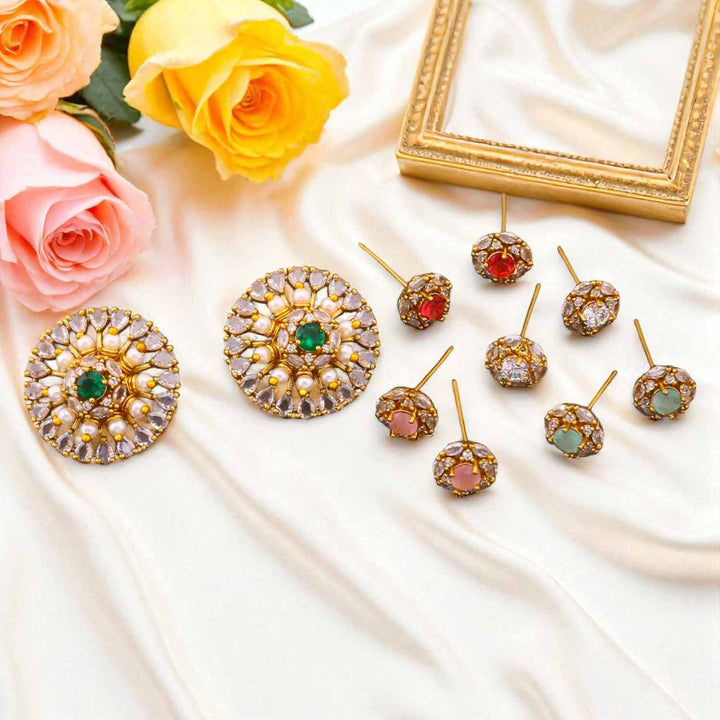 Multicolor Angela Color Changeable Studs