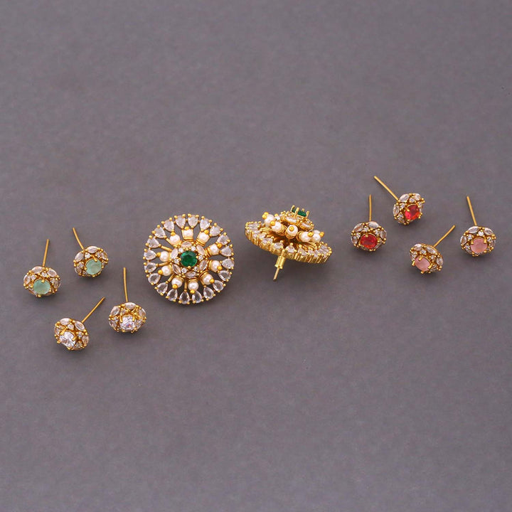 Multicolor Angela Color Changeable Studs