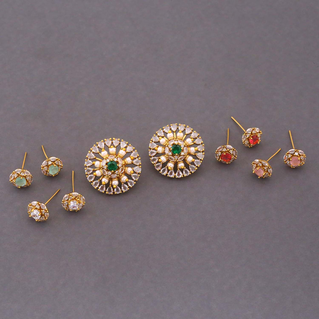 Multicolor Angela Color Changeable Studs