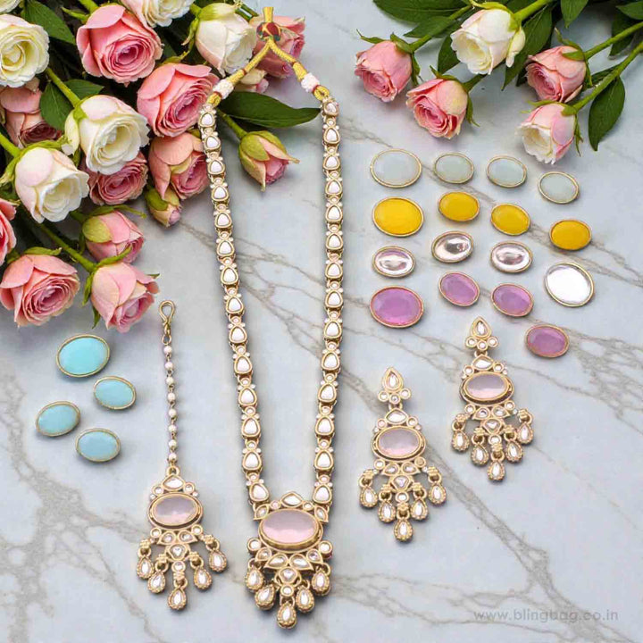 Multicolor Anikashi Kundan Jewellery Set