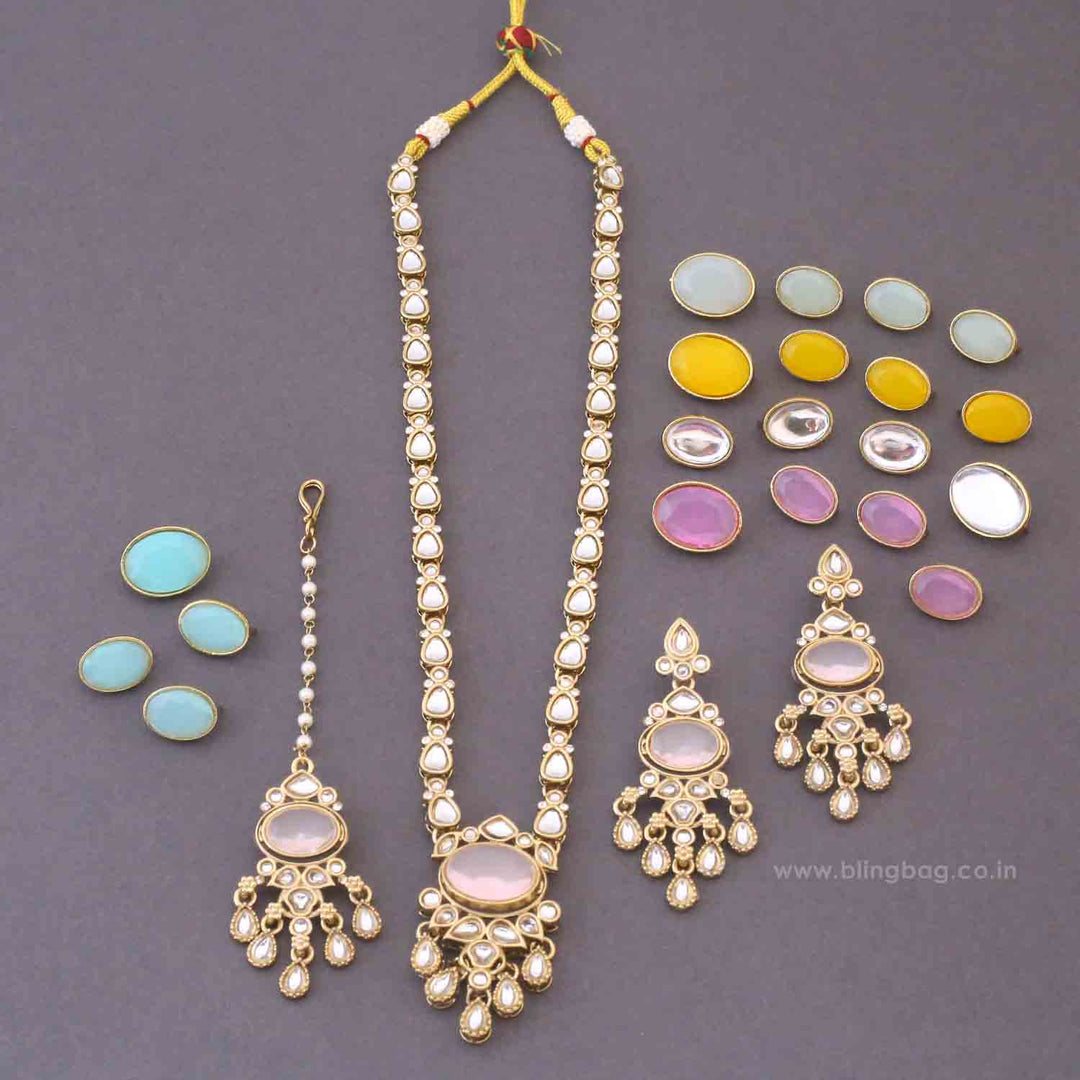 Multicolor Anikashi Kundan Jewellery Set