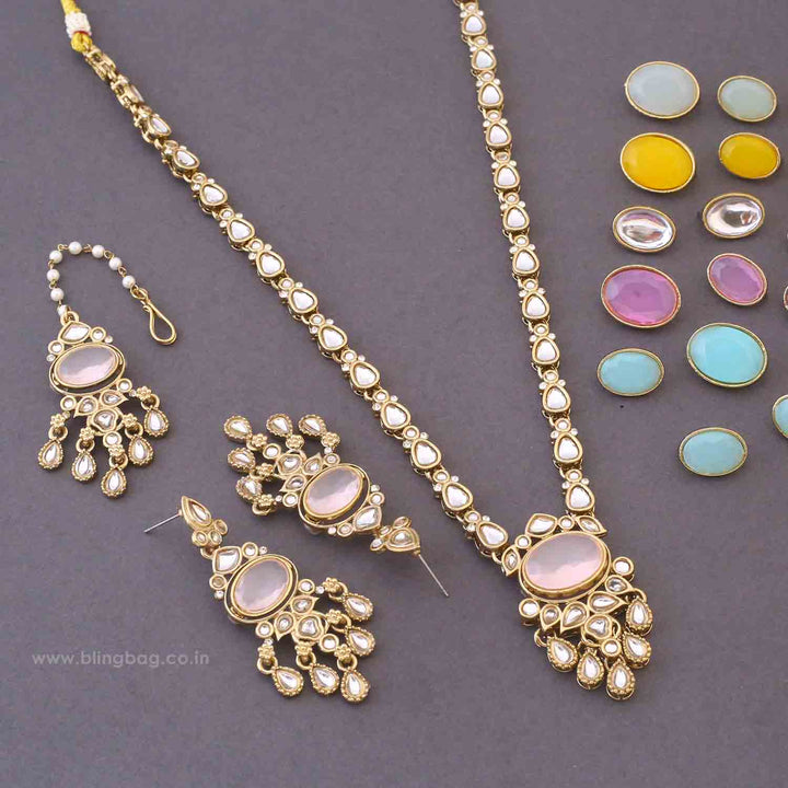 Multicolor Anikashi Kundan Jewellery Set