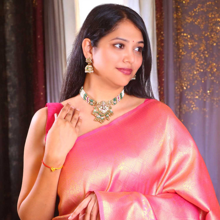 Multicolor Anjana Antique Rajwadi Set