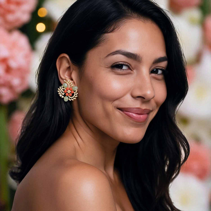 Multicolor Anjana Victorian Studs