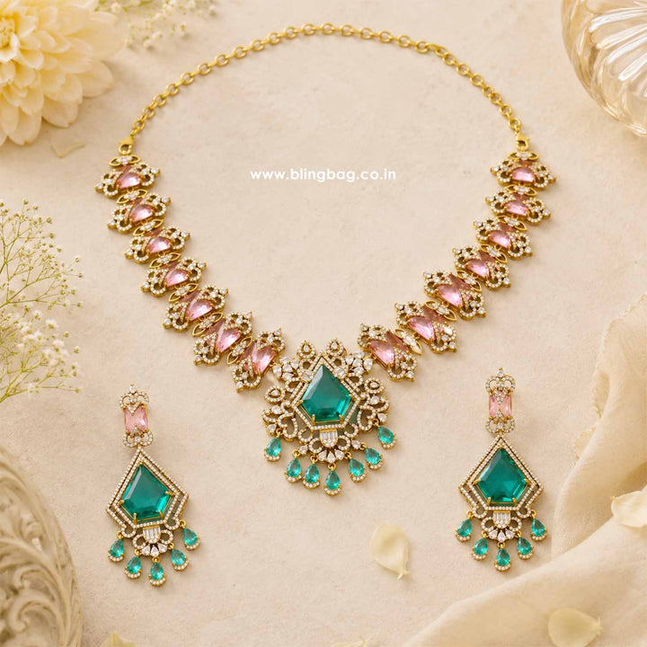 Multicolor Annalyn Victorian Jewellery Set - New Arrival