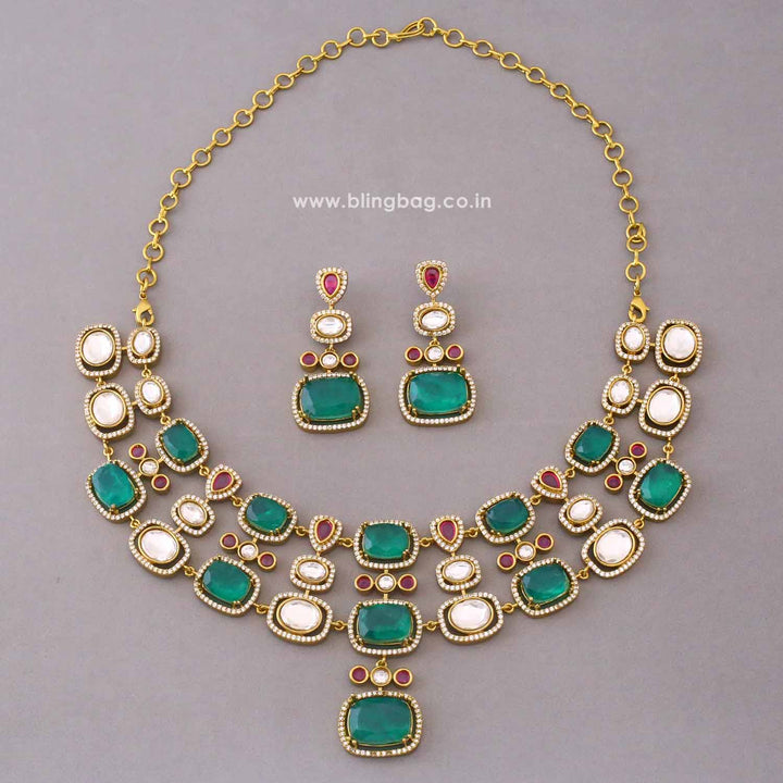 Multicolor Annason Victorian Jewellery Set - New Arrival