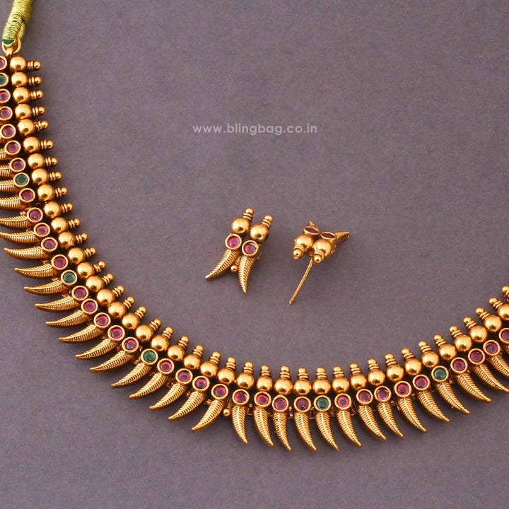 Multicolor Apsara Antique Jewellery Set- New Arrival