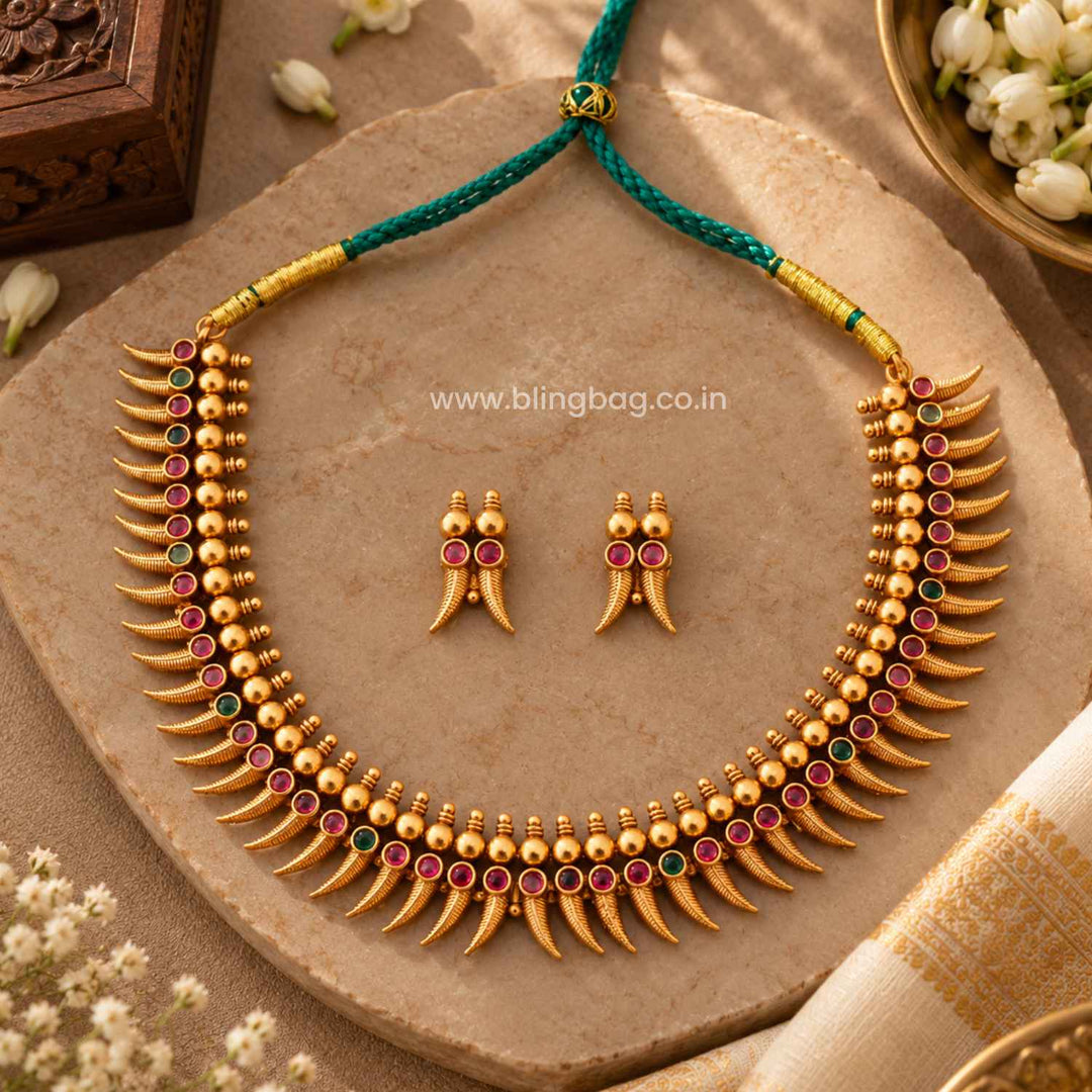 Multicolor Apsara Antique Jewellery Set- New Arrival
