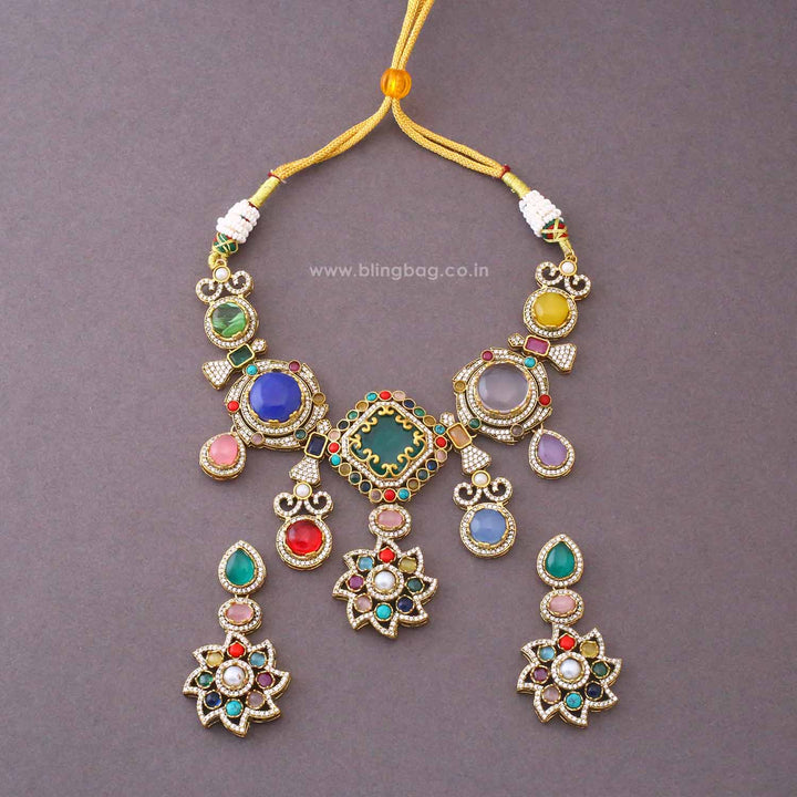 Multicolor Arabella Victorian Jewellery Set - New Arrival