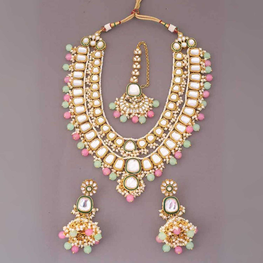 Multicolor Archisha Kundan Jewellery Set