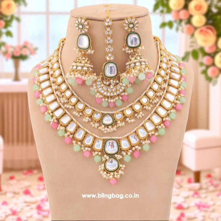Multicolor Archisha Kundan Jewellery Set