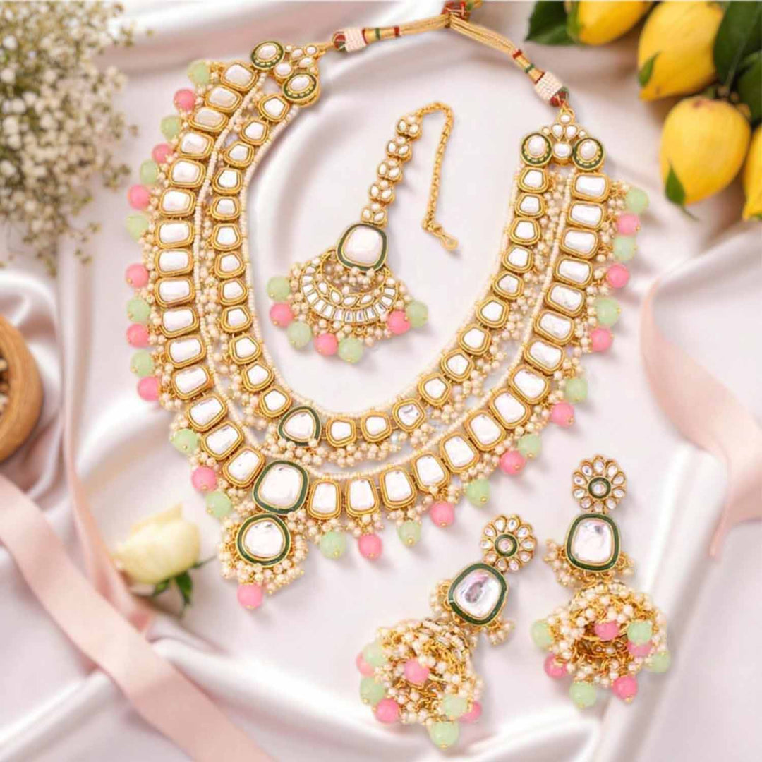 Multicolor Archisha Kundan Jewellery Set