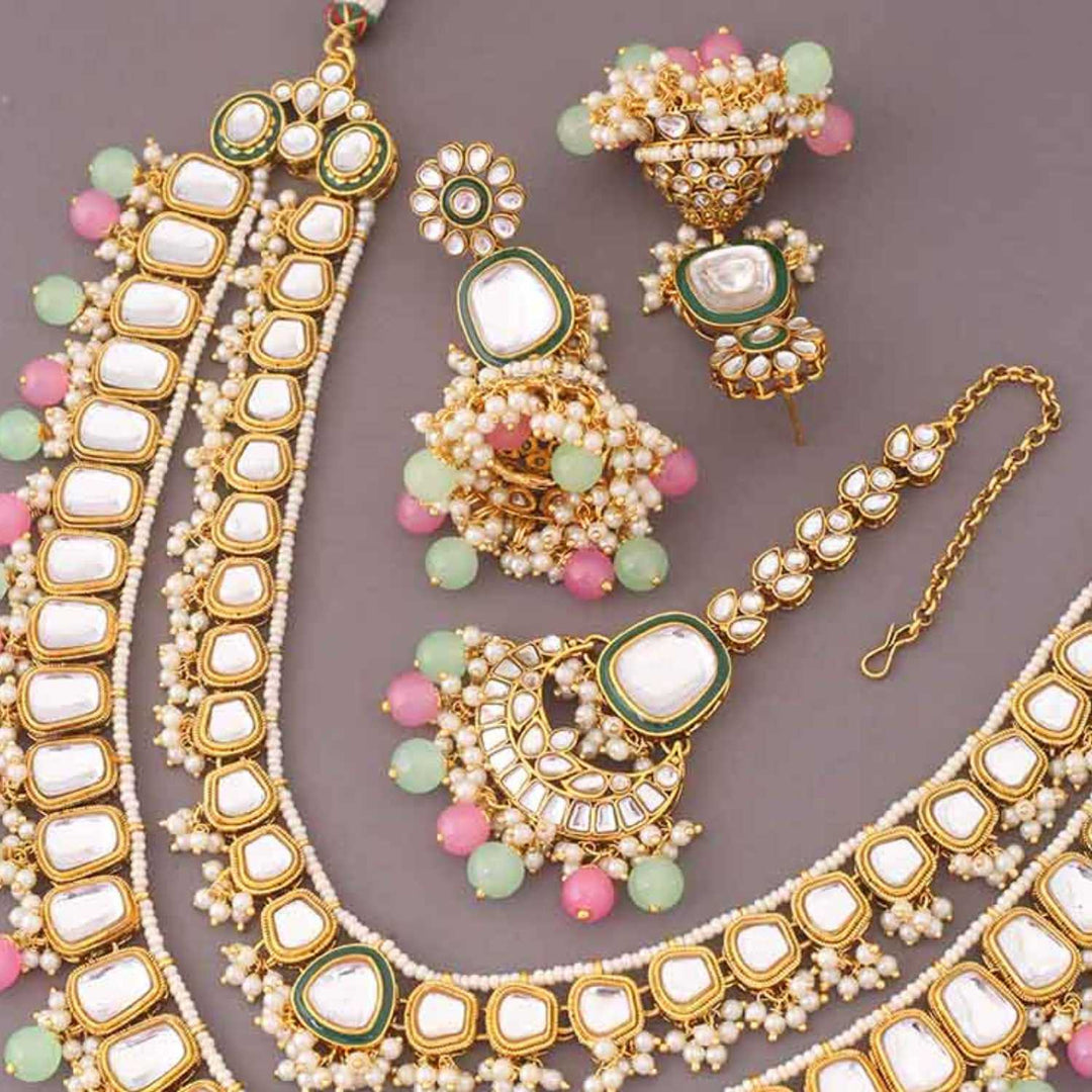 Multicolor Archisha Kundan Jewellery Set