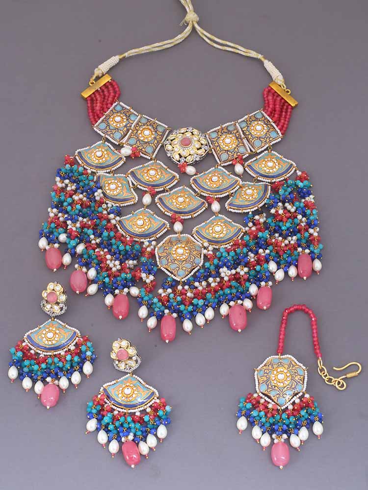 Multicolor Archith Jewellery Set