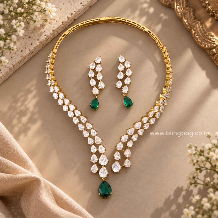 Multicolor Ariaie Victorian Jewellery Set - New Arrival