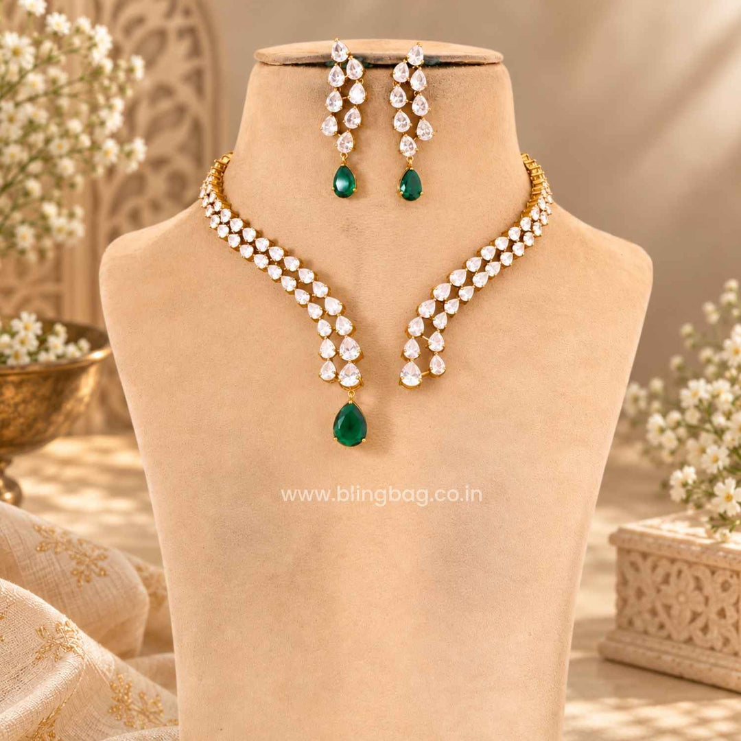 Multicolor Ariaie Victorian Jewellery Set - New Arrival