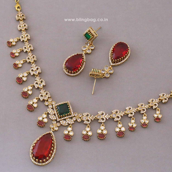 Multicolor Arialea Victorian Jewellery Set - New Arrival