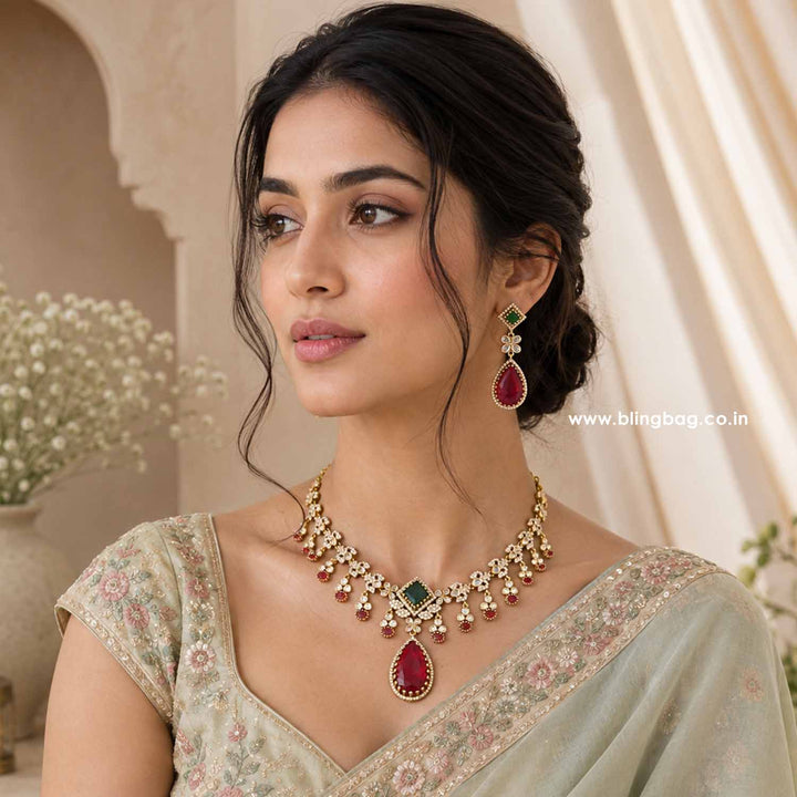 Multicolor Arialea Victorian Jewellery Set - New Arrival