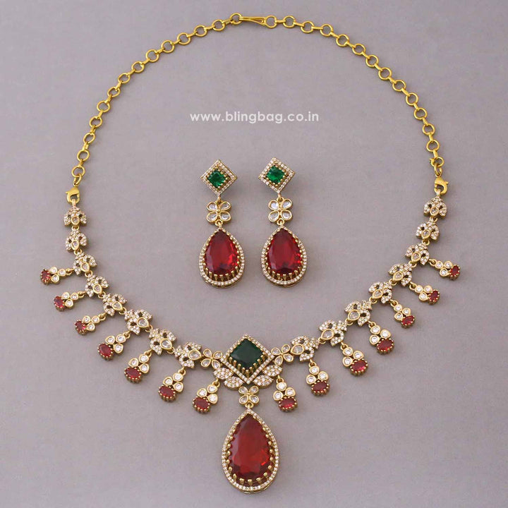 Multicolor Arialea Victorian Jewellery Set - New Arrival