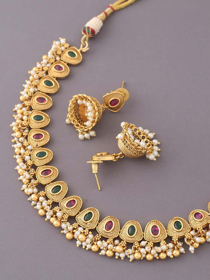 Multicolor Ashavari Jewellery Set