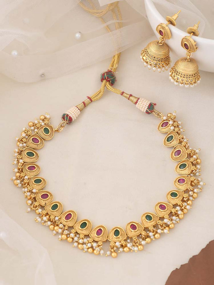 Multicolor Ashavari Jewellery Set