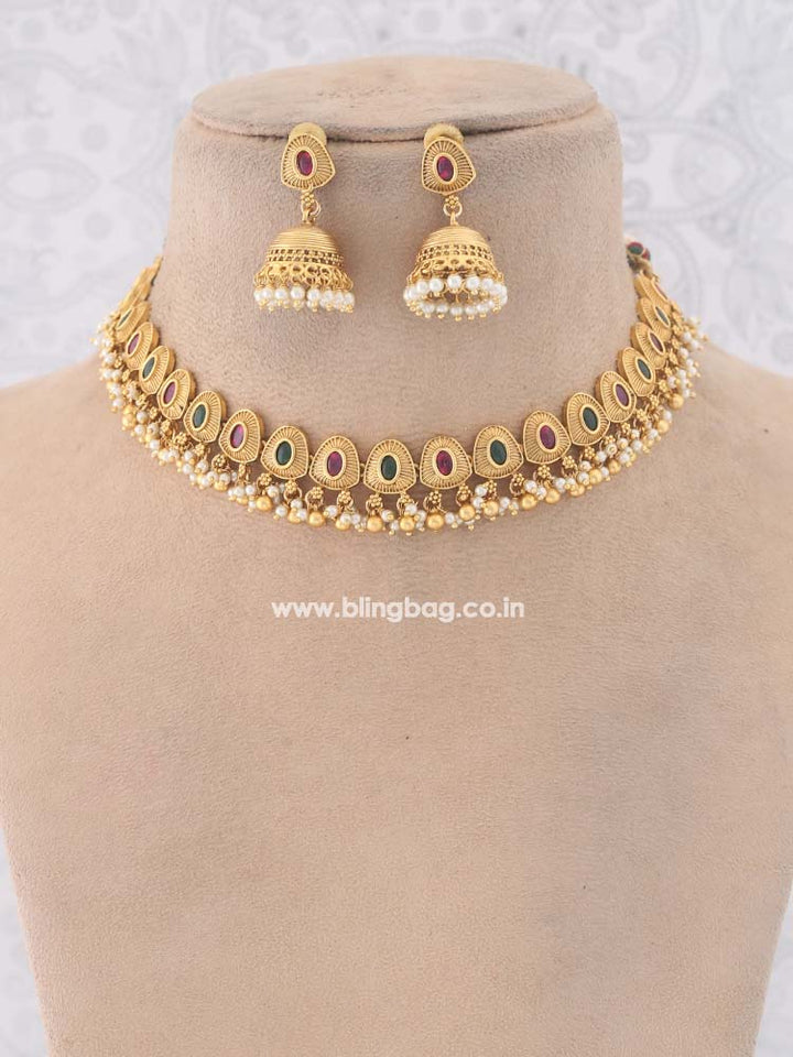 Multicolor Ashavari Jewellery Set