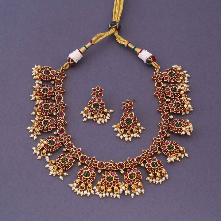 Multicolor Askini Antique Jewellery Set -New Arrival