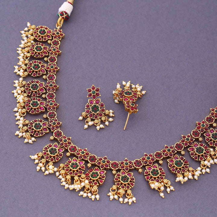 Multicolor Askini Antique Jewellery Set -New Arrival