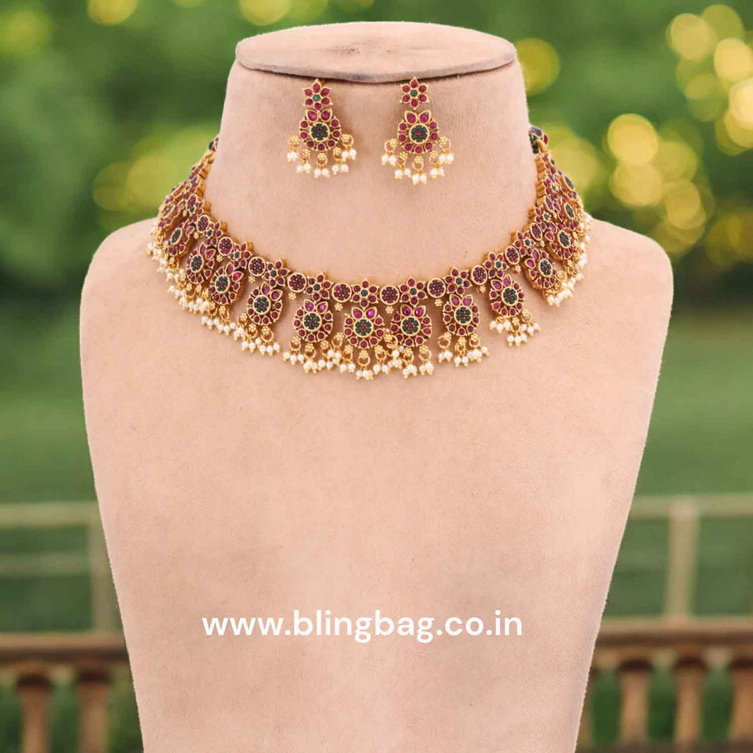 Multicolor Askini Antique Jewellery Set -New Arrival