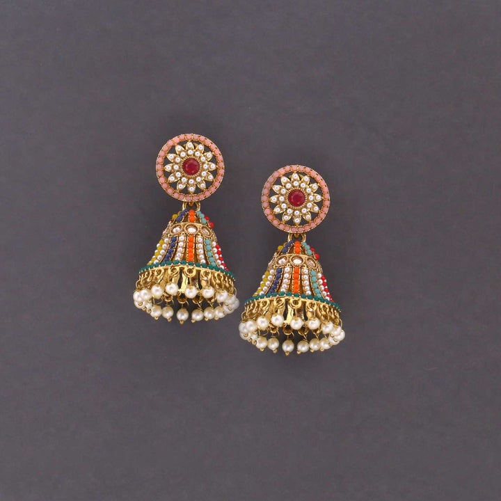 Multicolor Asma Jhumkis