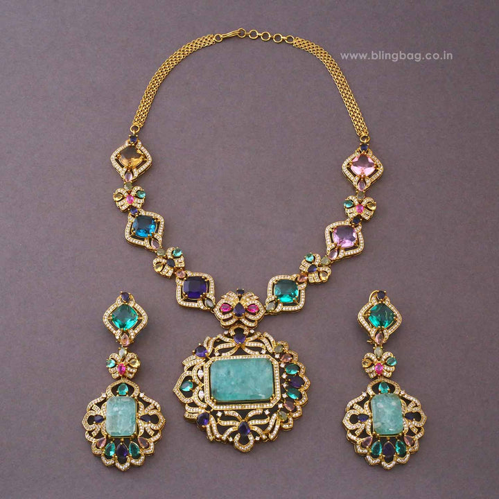 Multicolor Audrey Victorian Jewellery Set - New Arrival
