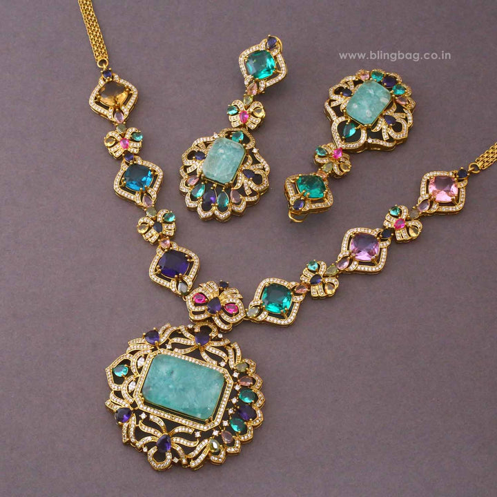 Multicolor Audrey Victorian Jewellery Set - New Arrival
