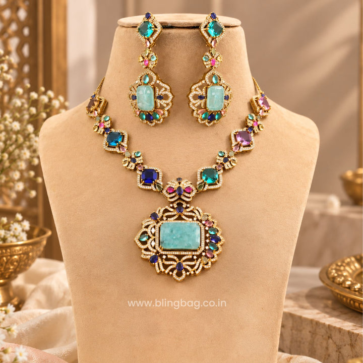 Multicolor Audrey Victorian Jewellery Set - New Arrival