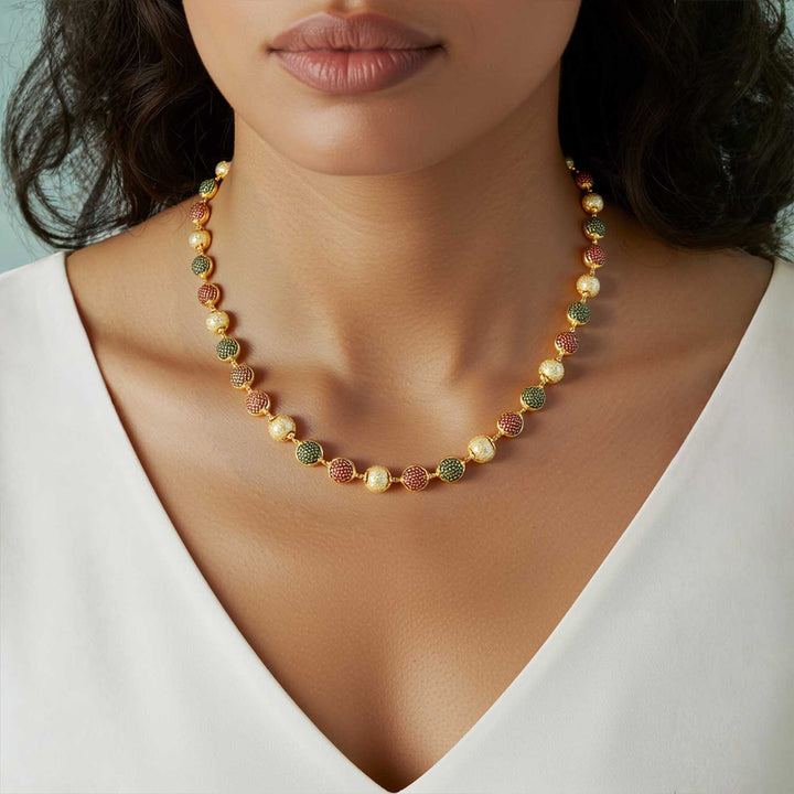 Multicolor Aureline Antique Jewellery Set - New Arrival