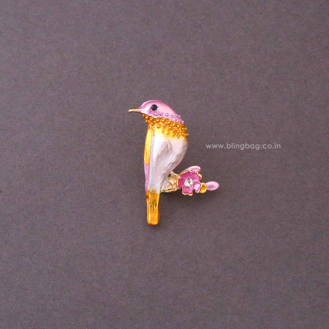 Multicolor Aurora Hummingbird Brooch