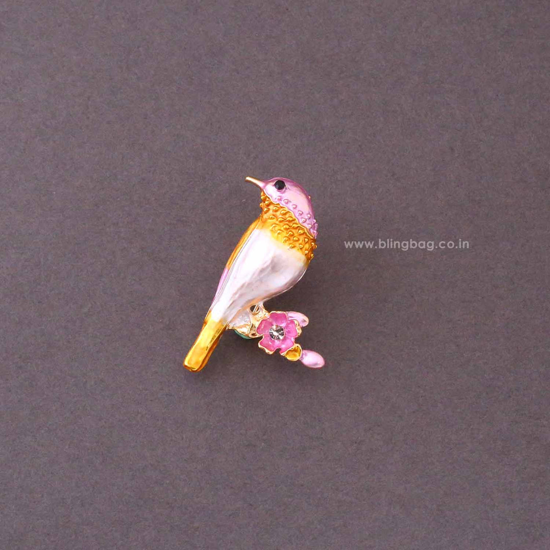 Multicolor Aurora Hummingbird Brooch