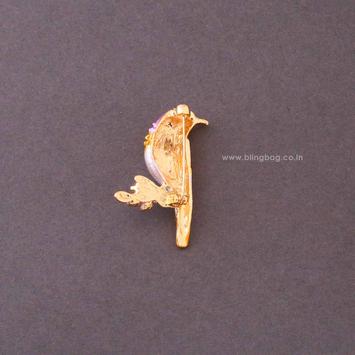 Multicolor Aurora Hummingbird Brooch