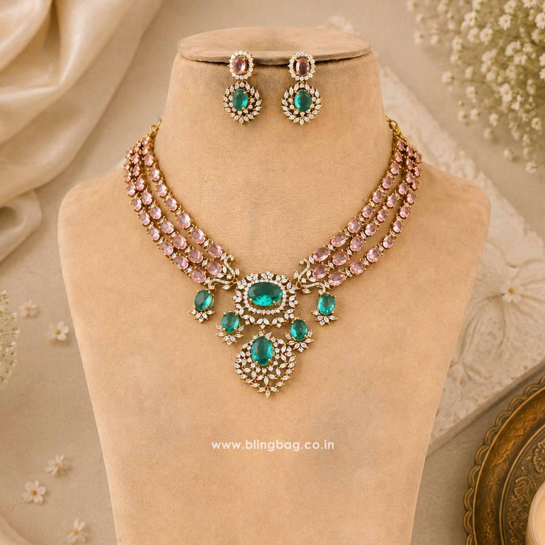 Multicolor Avaa Victorian Jewellery Set - New Arrival