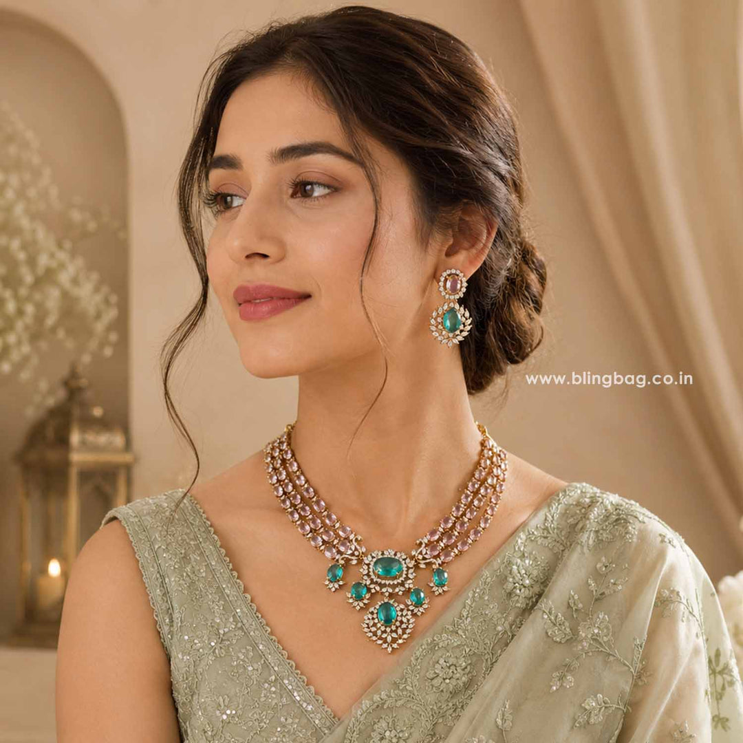Multicolor Avaa Victorian Jewellery Set - New Arrival