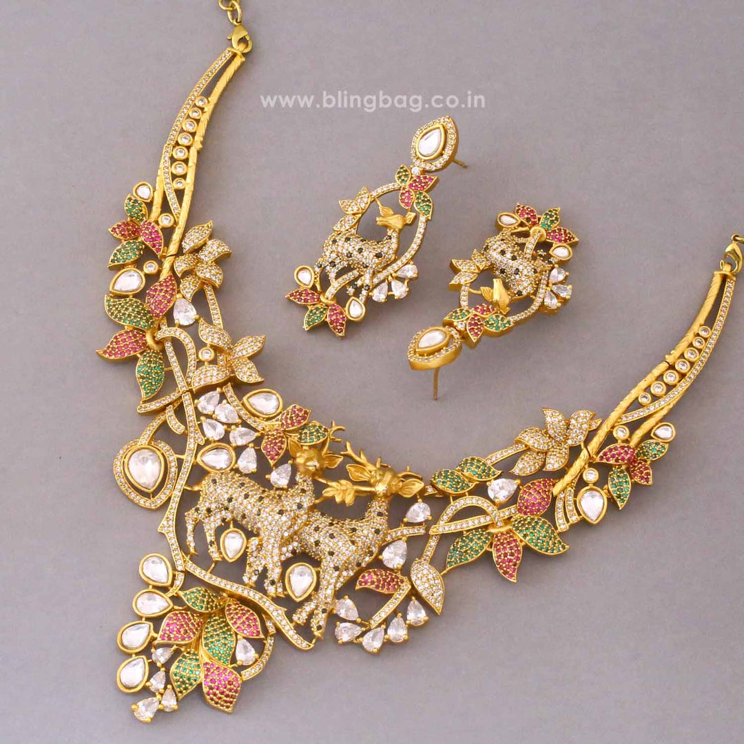 Multicolor Avamay Victorian Jewellery Set - New Arrival