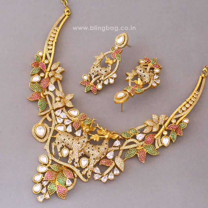 Multicolor Avamay Victorian Jewellery Set - New Arrival