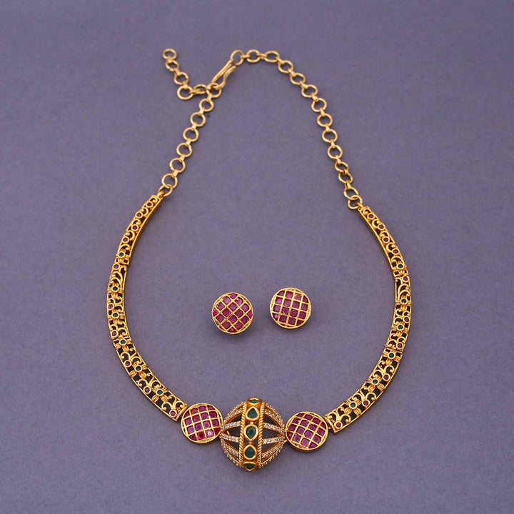 Multicolor Avastra Hasli Antique Jewellery Set - New Arrival