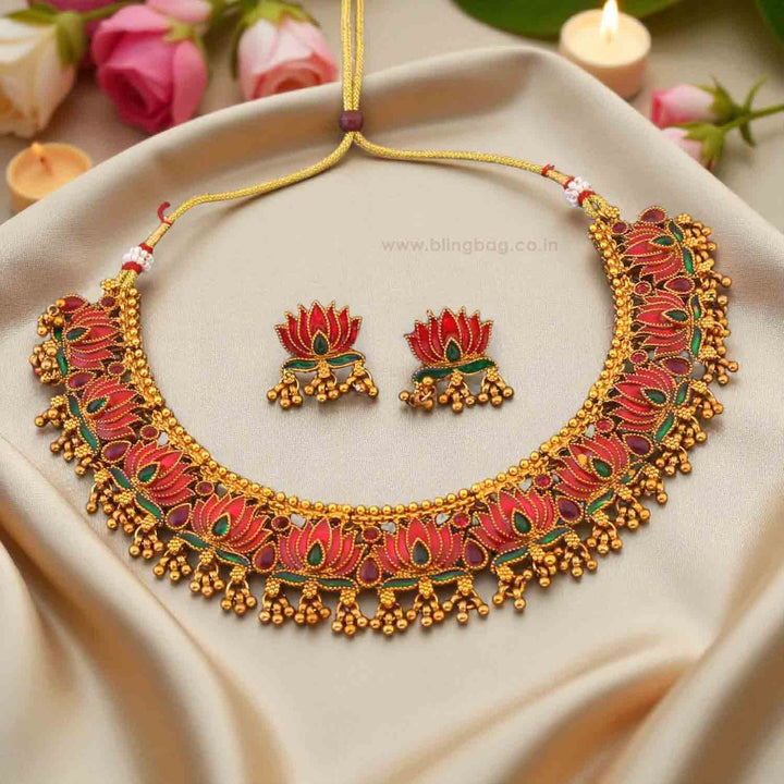 Multicolor Bahula Antique Jewellery Set - New Arrival