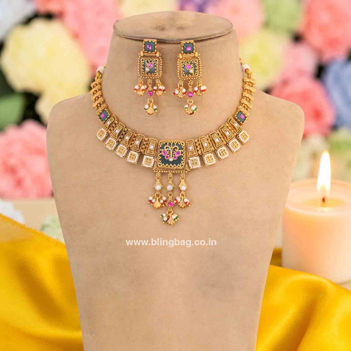 Multicolor Bandhavi Heritage Jewellery Set- New Arrival