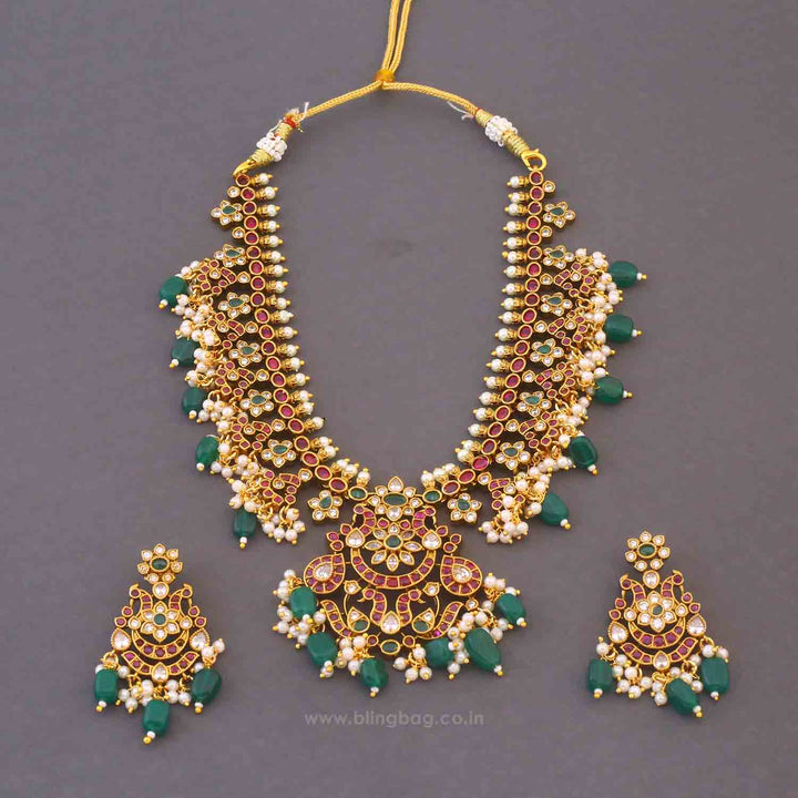 Multicolor Barkha Antique Jewellery Set - New Arrival