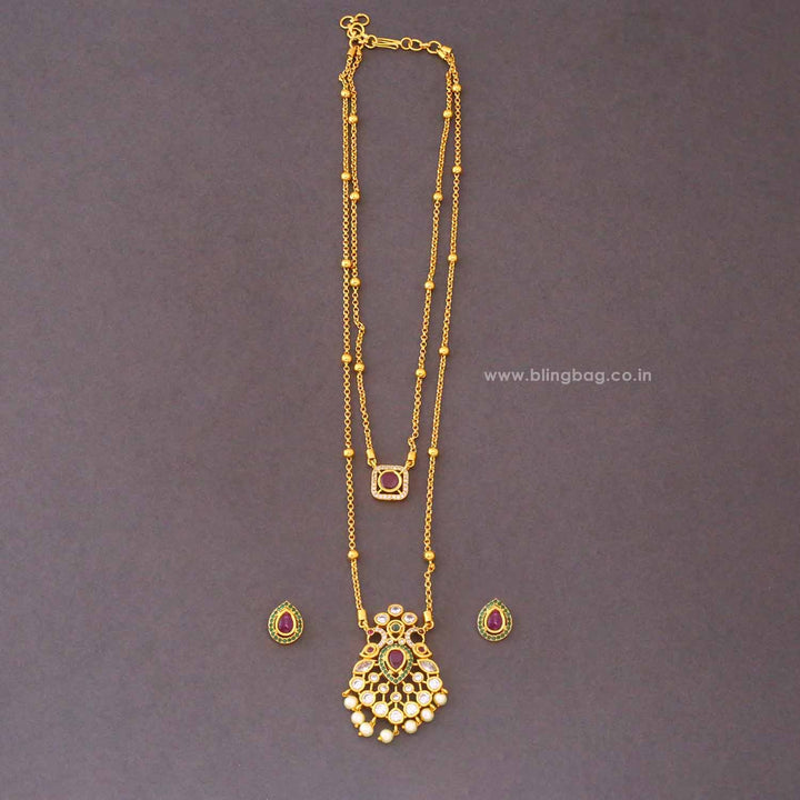 Multicolor Bavitha Antique Jewellery Set - New Arrival