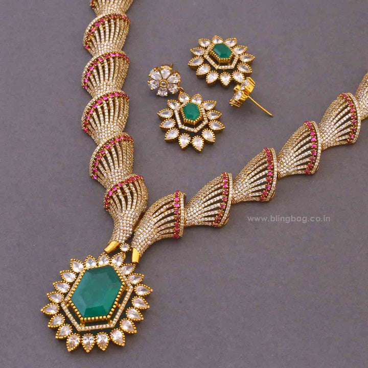 Multicolor Beara Victorian Jewellery Set