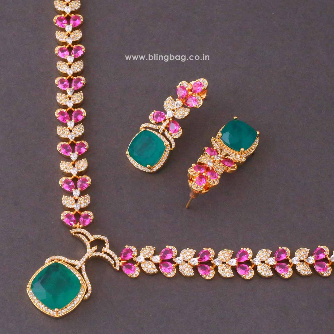 Multicolor Beatricee Zirconia Jewellery Set- New Arrivals